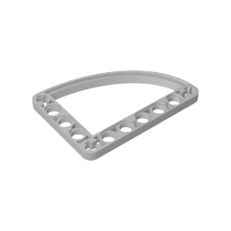 GDS-1181 - Technic Beam 5 x 7 L-Shape with Quarter Ellipse Thin