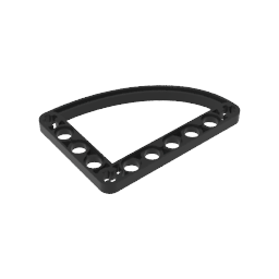 GDS-1181 - Technic Beam 5 x 7 L-Shape with Quarter Ellipse Thin