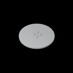 GDS-1187 - Plate Special Round 8 x 8 with 2 x 2 Center Studs without Groove
