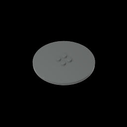 GDS-1187 - Plate Special Round 8 x 8 with 2 x 2 Center Studs without Groove