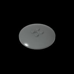 GDS-1188 - Dish 6 x 6 Inverted (Radar) with Hollow Studs