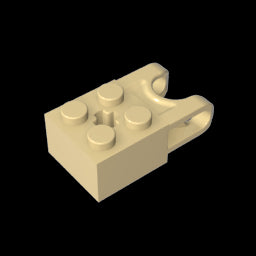 GDS-1206 - Technic Brick Special 2 x 2 with Ball Receptacle Wide and Axle Hole