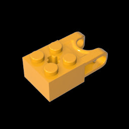 GDS-1206 - Technic Brick Special 2 x 2 with Ball Receptacle Wide and Axle Hole