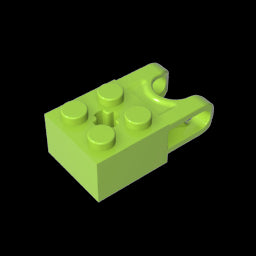 GDS-1206 - Technic Brick Special 2 x 2 with Ball Receptacle Wide and Axle Hole