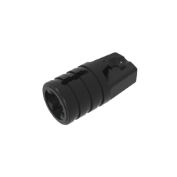GDS-1218 - Hinge Cylinder 1 x 2 Locking with 1 Finger and Axle Hole On Ends