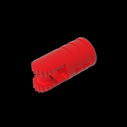 GDS-1219 - Hinge Cylinder 1 x 2 Locking with 2 Click Fingers and Axle Hole, 9 Teeth