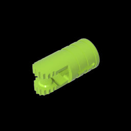 GDS-1219 - Hinge Cylinder 1 x 2 Locking with 2 Click Fingers and Axle Hole, 9 Teeth
