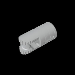 GDS-1219 - Hinge Cylinder 1 x 2 Locking with 2 Click Fingers and Axle Hole, 9 Teeth