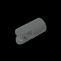 GDS-1219 - Hinge Cylinder 1 x 2 Locking with 2 Click Fingers and Axle Hole, 9 Teeth