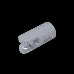 GDS-1219 - Hinge Cylinder 1 x 2 Locking with 2 Click Fingers and Axle Hole, 9 Teeth