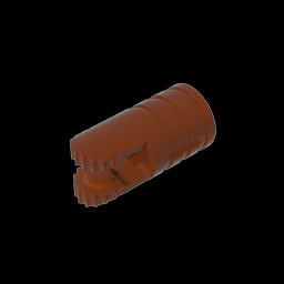 GDS-1219 - Hinge Cylinder 1 x 2 Locking with 2 Click Fingers and Axle Hole, 9 Teeth