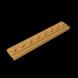 GDS-1235 - Plate Special 1 x 8 with Door Rail