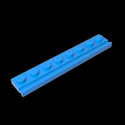 GDS-1235 - Plate Special 1 x 8 with Door Rail