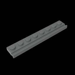 GDS-1235 - Plate Special 1 x 8 with Door Rail