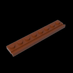 GDS-1235 - Plate Special 1 x 8 with Door Rail