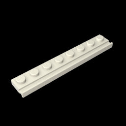 GDS-1235 - Plate Special 1 x 8 with Door Rail