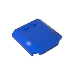 GDS-1266 - Slope Curved 4 x 4 x 2/3 Triple Curved with 2 Studs