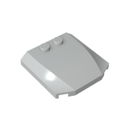 GDS-1266 - Slope Curved 4 x 4 x 2/3 Triple Curved with 2 Studs