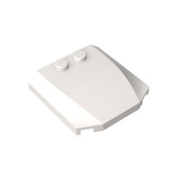 GDS-1266 - Slope Curved 4 x 4 x 2/3 Triple Curved with 2 Studs