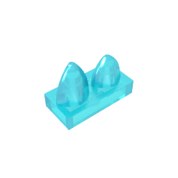 GDS-1271 - Plate 1 x 2 Special with Two Vertical Teeth