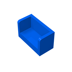 GDS-1272 - Panel 1 x 2 x 1 with Rounded Corners and 2 Sides