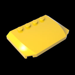 GDS-1302 - Slope Curved 4 x 6 x 2/3 Triple Curved with 4 Studs