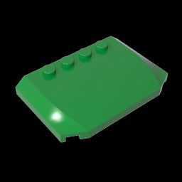 GDS-1302 - Slope Curved 4 x 6 x 2/3 Triple Curved with 4 Studs