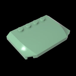 GDS-1302 - Slope Curved 4 x 6 x 2/3 Triple Curved with 4 Studs