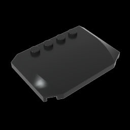 GDS-1302 - Slope Curved 4 x 6 x 2/3 Triple Curved with 4 Studs