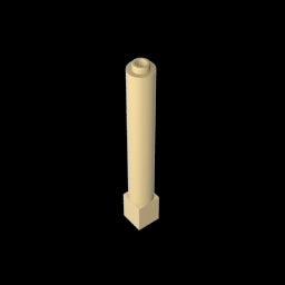GDS-1326 - Support 1 x 1 x 6 Solid Pillar