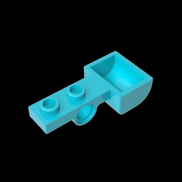 GDS-1329 - Launcher, 1 x 4 with 1 x 2 Plate with Pin Hole and Bucket (Catapult)