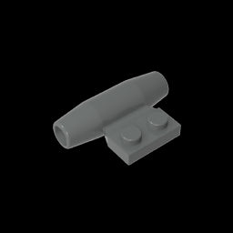 GDS-1338 - Engine, Smooth Small, 1 x 2 Side Plate with Axle Holders and Slot