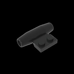 GDS-1338 - Engine, Smooth Small, 1 x 2 Side Plate with Axle Holders and Slot