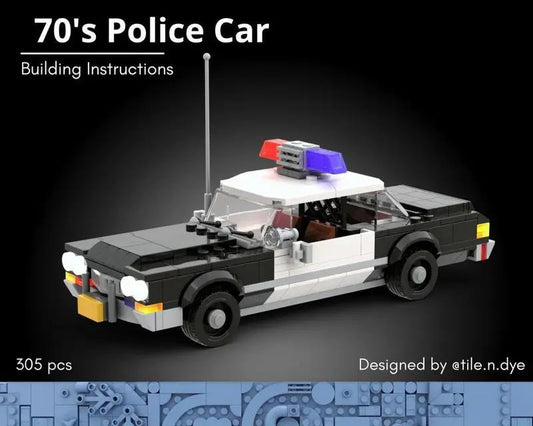 MOC-135420 70's Police Car - LEGO CITY POLICE MOC