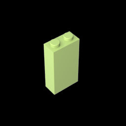 GDS-1405 - Brick 1 x 2 x 3 with Bottom Stud Holder