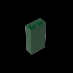 GDS-1405 - Brick 1 x 2 x 3 with Bottom Stud Holder