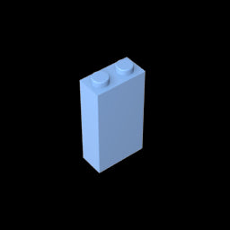 GDS-1405 - Brick 1 x 2 x 3 with Bottom Stud Holder