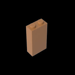 GDS-1405 - Brick 1 x 2 x 3 with Bottom Stud Holder
