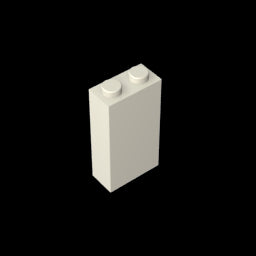 GDS-1405 - Brick 1 x 2 x 3 with Bottom Stud Holder