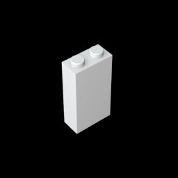 GDS-1405 - Brick 1 x 2 x 3 with Bottom Stud Holder