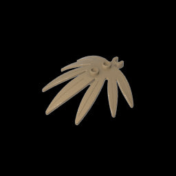 GDS-1443 - Plant, Leaves 6 x 5 Swordleaf with Clip (thick open O clip)