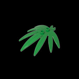 GDS-1443 - Plant, Leaves 6 x 5 Swordleaf with Clip (thick open O clip)