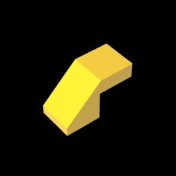 GDS-1484 - Slope 45 Degrees 2 x 1 with 2/3 Inverted Cutout and no stud