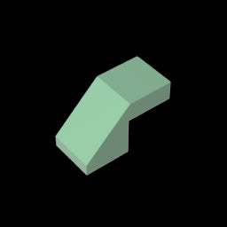 GDS-1484 - Slope 45 Degrees 2 x 1 with 2/3 Inverted Cutout and no stud