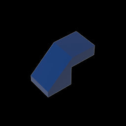GDS-1484 - Slope 45 Degrees 2 x 1 with 2/3 Inverted Cutout and no stud