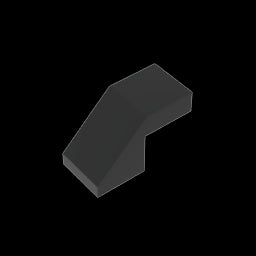 GDS-1484 - Slope 45 Degrees 2 x 1 with 2/3 Inverted Cutout and no stud