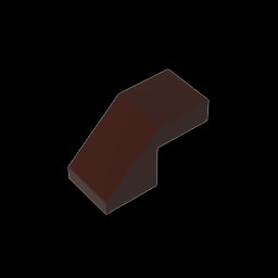 GDS-1484 - Slope 45 Degrees 2 x 1 with 2/3 Inverted Cutout and no stud
