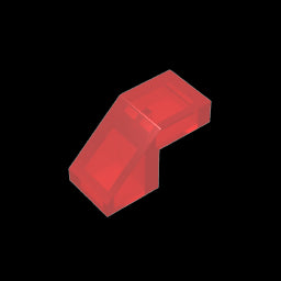 GDS-1484 - Slope 45 Degrees 2 x 1 with 2/3 Inverted Cutout and no stud