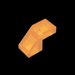 GDS-1484 - Slope 45 Degrees 2 x 1 with 2/3 Inverted Cutout and no stud