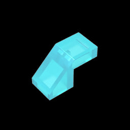 GDS-1484 - Slope 45 Degrees 2 x 1 with 2/3 Inverted Cutout and no stud